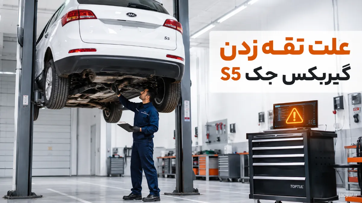 علت تقه زدن گیربکس جک S5 اتومات چیست؟ عیبیابی و ۵ راهحل تضمینی