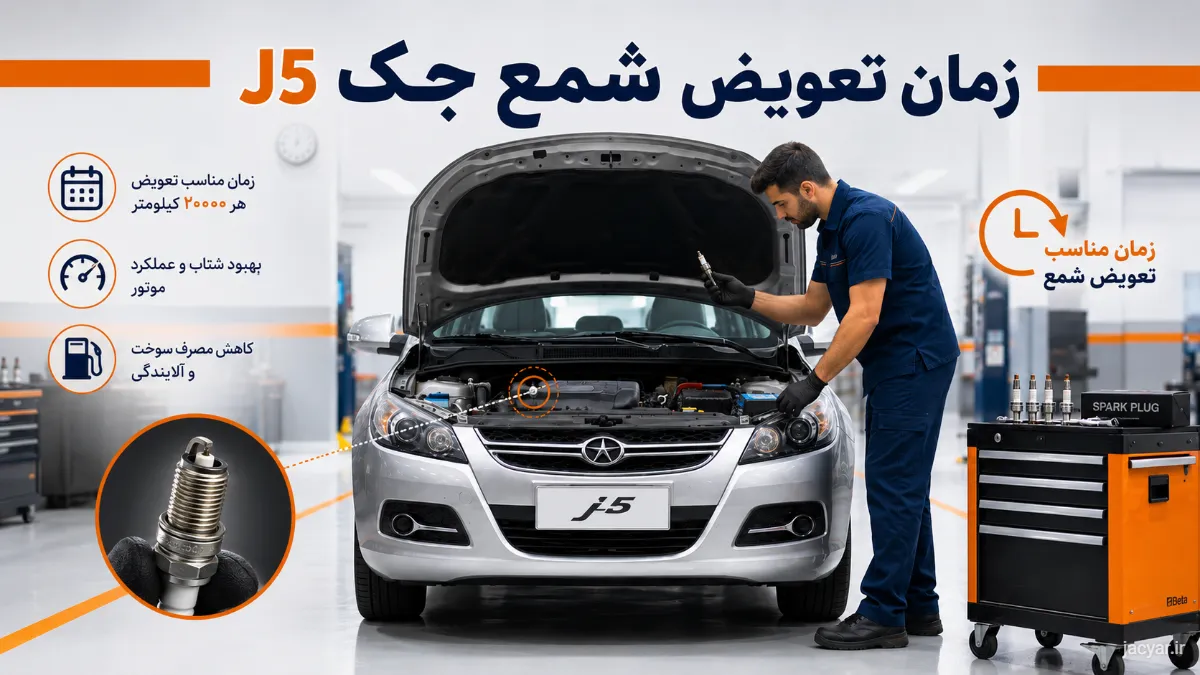 زمان تعویض شمع جک J5