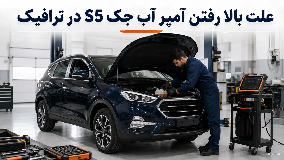 علت بالا رفتن آمپر آب جک S5 در ترافیک چیست؟