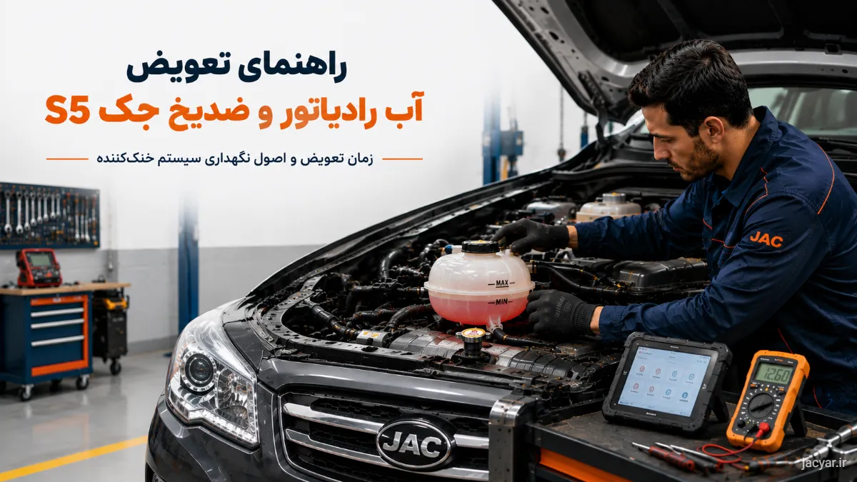 بهترین زمان تعویض آب رادیاتور و ضدیخ جکS5